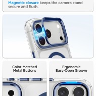 SPIGEN ULTRA HYBRID OPTIK S MAGSAFE IPHONE 17 PRO MAX / 18 PRO MAX CLEAR/DEEP BLUE