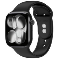TECH-PROTECT SILICONE APPLE WATCH 8 / 9 / 10 / 11 / 12 / SE / ULTRA (44 / 45 / 46 / 49 MM) BLACK
