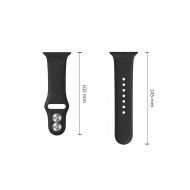 TECH-PROTECT SILICONE APPLE WATCH 8 / 9 / 10 / 11 / 12 / SE / ULTRA (44 / 45 / 46 / 49 MM) BLACK