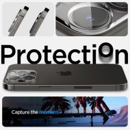 2 броя протектори за камера на iPhone 14 Pro / 14 Pro Max от Spigen Optik.TR - прозрачни