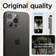 2 броя протектори за камера на iPhone 14 Pro / 14 Pro Max от Spigen Optik.TR - прозрачни