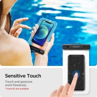 2 броя водоустойчив калъф за смартфон от Spigen A601 - Прозрачни