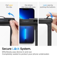 Водоустойчив калъф за смартфон от Spigen A601 - Черен