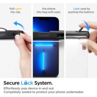Водоустойчив калъф за смартфон от Spigen A601 - Прозрачен
