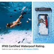 Водоустойчив калъф за смартфон от Spigen A610 - Прозрачен