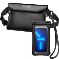 Комплект водоустойчива чанта и калъф от Spigen A621 - Черни