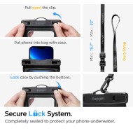 Комплект водоустойчива чанта и калъф от Spigen A621 - Черни