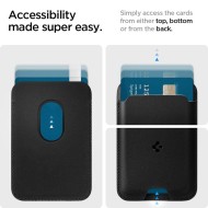 Универсален картхолдър с MagSafe от Spigen Valentinus - Черен