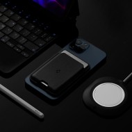 Универсален картхолдър с MagSafe от Spigen Valentinus - Черен