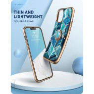 Кейс с пръстен за iPhone 13 Pro от Supcase IBLSN Cosmo Snap - син