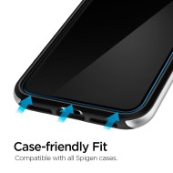 2 броя стъклени протектори за iPhone 11 / XR от Spigen ALM Glas.TR Slim 2-Pack - Прозрачни