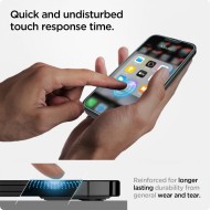 Стъклен протектор за дисплей на iPhone 13 / 13 Pro / 14 / 16e от Spigen Glas.TR "Ez Fit" - Прозрачен