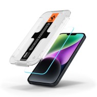 Стъклен протектор за дисплей на iPhone 13 / 13 Pro / 14 / 16e от Spigen Glas.TR "Ez Fit" - Прозрачен