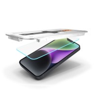 Стъклен протектор за дисплей на iPhone 13 / 13 Pro / 14 / 16e от Spigen Glas.TR "Ez Fit" - Прозрачен