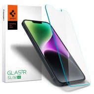 Стъклен протектор за дисплей на iPhone 13 / 13 Pro / 14 / 16e от Spigen Glas.TR.Slim - Прозрачен