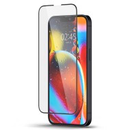 Висококачествен стъклен протектор за iPhone 13 Mini от Spigen Glass FC - с черна рамка