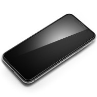 Висококачествен стъклен протектор за iPhone X / XS от Spigen Glass FC - с черна рамка