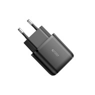 Универсално мрежово зарядно с 2 порта за iOS и Android 20W / QC 3.0 от Tech Protect - Черно