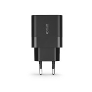 Универсално мрежово зарядно с 2 порта за iOS и Android 30W / QC 3.0 от Tech Protect - Черно