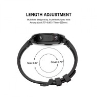 Силиконова каишка за GARMIN FENIX 3/3HR/5X/5X PLUS/6X/6X PRO/ 7X от Tech-Protect Smooth - черна
