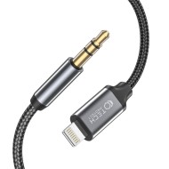 Аудио кабел Lightning към AUX 3.5мм 100 см. от Tech Protect Ultraboost - Черен