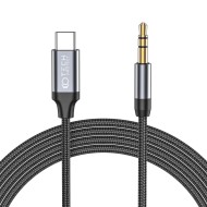 Аудио кабел USB- C към AUX 3.5мм 100 см. от Tech Protect Ultraboost - Черен