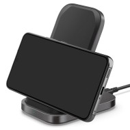 Безжично зарядно устройство 15W от Spigen PF2102 - Черно