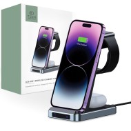 Безжична зарядна станция 3в1 15W от Tech Protect A26 - Черна