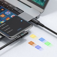 Кабел за зареждане USB-C / USB-C 60W 6A 200 см от Tech Protect Ulstraboost "L" - Сив