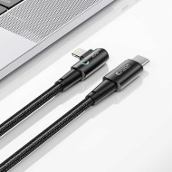 Кабел за зареждане Lightning / USB-C 20W 3A 100 см от Tech Protect Ulstraboost "L" - Сив