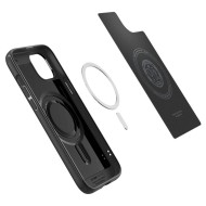 Тънък кейс с MagSafe за iPhone 15 от Spigen Mag Armor - Черен