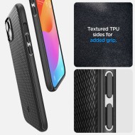 Тънък кейс с MagSafe за iPhone 15 от Spigen Mag Armor - Черен