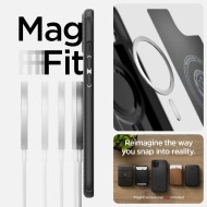 Тънък кейс с MagSafe за iPhone 15 от Spigen Mag Armor - Черен