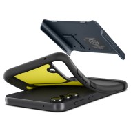 Удароустойчив кейс с MagSafe за Samsung Galaxy S23 FE от Spigen Slim Armor Mag - Black