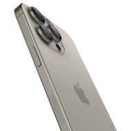 OSŁONA APARATU SPIGEN OPTIK.TR ”EZ FIT” CAMERA PROTECTOR 2-PACK IPHONE 14 PRO / PRO MAX / 15 PRO / PRO MAX NATURAL TITANIUM