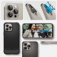 OSŁONA APARATU SPIGEN OPTIK.TR ”EZ FIT” CAMERA PROTECTOR 2-PACK IPHONE 14 PRO / PRO MAX / 15 PRO / PRO MAX NATURAL TITANIUM