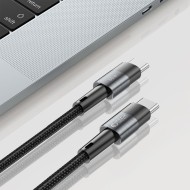 Кабел за зареждане USB-C / USB-C 60W 3A 300 см от Tech Protect Ultraboost - Сив