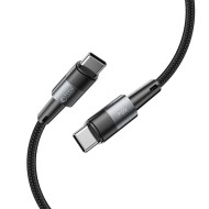 Кабел за зареждане USB-C / USB-C 60W 3A 300 см от Tech Protect Ultraboost - Сив