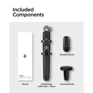 Bluetooth селфи стик с трипод от Spigen S560W - Черен