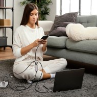 Кабел 3в1 Lightning / Type-C / Micro-USB 3.5A 100см от Tech Protect Ultraboost - Сив