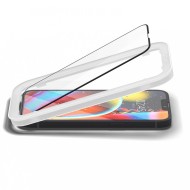 Стъклен протектор за iPhone 13 / 13 Pro / 14 / 16e от Spigen ALM Glas.TR Slim - Черен