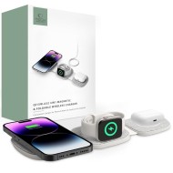 Безжична зарядна станция 3в1 с MagSafe от Tech Protect A32 - Сива