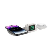 Безжична зарядна станция 3в1 с MagSafe от Tech Protect A32 - Сива