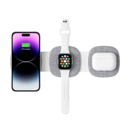 Безжична зарядна станция 3в1 с MagSafe от Tech Protect A32 - Сива