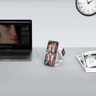 Безжична зарядна станция 3в1 с MagSafe от Tech Protect A32 - Сива