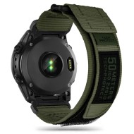 Текстилна каишка за Garmin Fenix 3x / 3hr / 5x / 5x Plus / 6x / 6x Pro / 7x от Tech-Protect Scout Pro - Military Green
