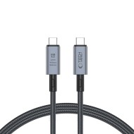 Кабел USB -C / USB-C 4.0 240W Power Delivery и поддръжка на 8K 100см – Tech-Protect Ultraboost Max - Сив