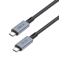 Кабел USB -C / USB-C 4.0 240W Power Delivery и поддръжка на 8K 100см – Tech-Protect Ultraboost Max - Сив