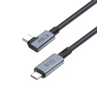 Кабел USB-C / USB-C 4.0 240W и 8K 150 см – Tech-Protect UltraBoost Max - Сив