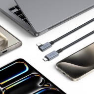 Кабел USB-C / USB-C 4.0 240W и 8K 150 см – Tech-Protect UltraBoost Max - Сив